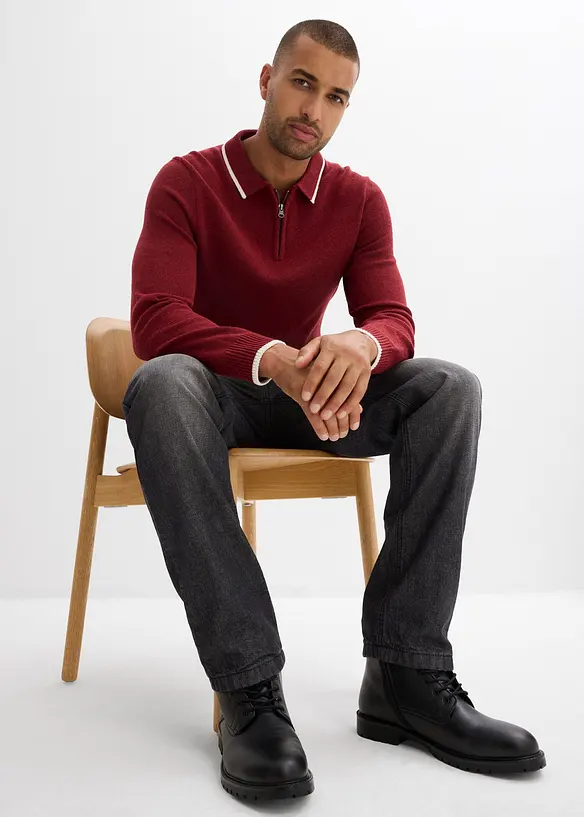 Jean jogger avec doublure thermique en flanelle, droit, bonprix