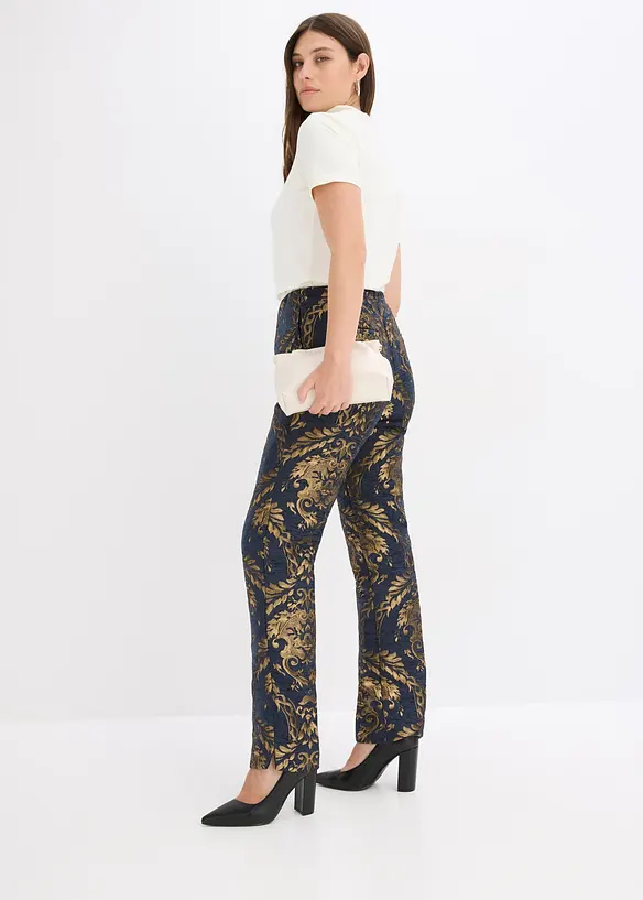 Pantalon jacquard, bonprix