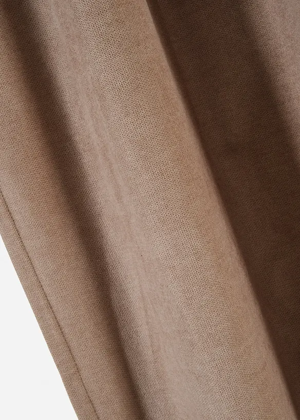 Rideau thermique avec verso en polaire noire (1 pce), bonprix