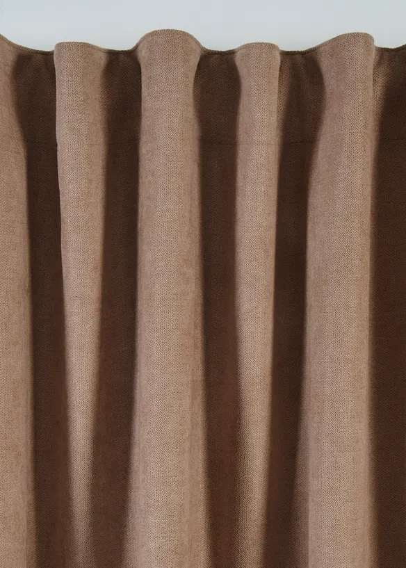 Rideau thermique avec verso en polaire noire (1 pce), bonprix