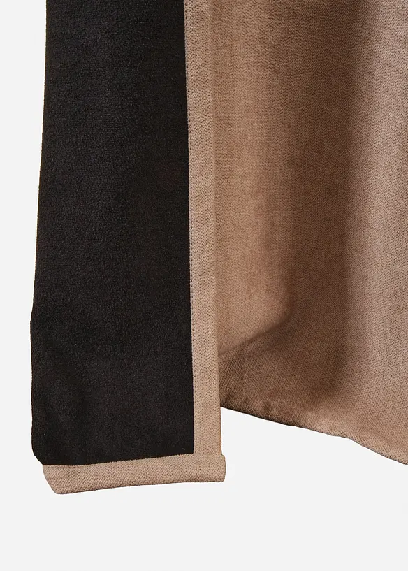 Rideau thermique avec verso en polaire noire (1 pce), bonprix