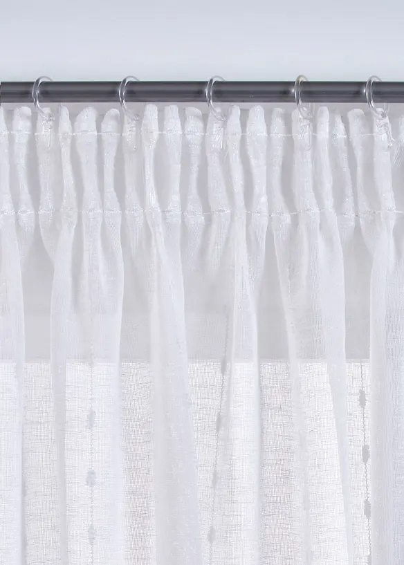 Rideau à rayures tissées (1 pce), bonprix