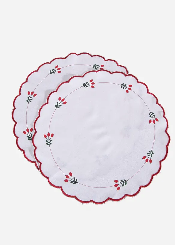 Lot de 2 sets de table en coton, bonprix
