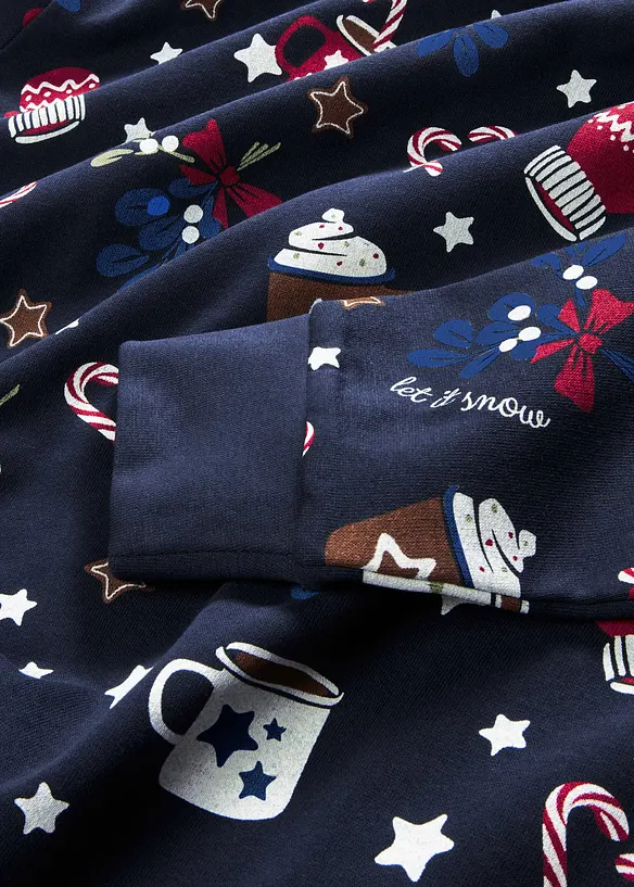 Robe sweat de Noël, bonprix