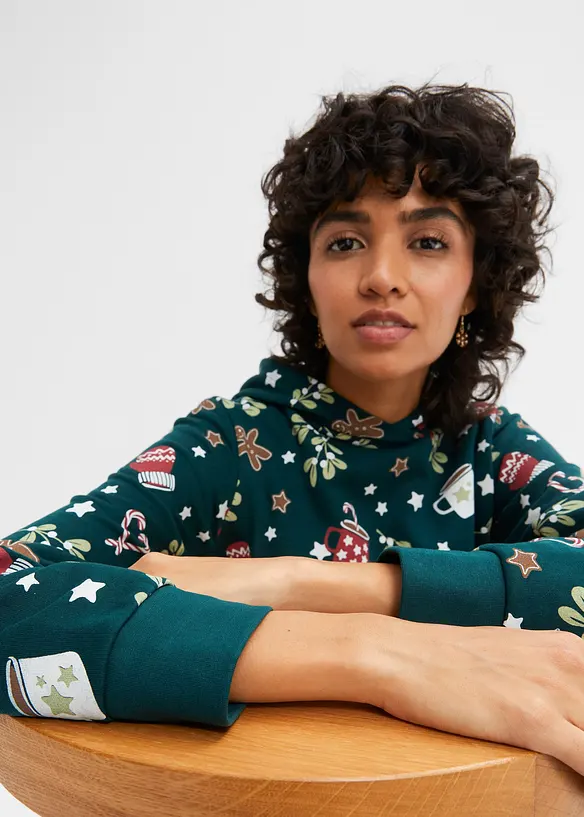 Robe sweat de Noël, bonprix