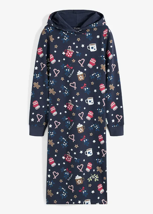 Robe sweat de Noël, bonprix