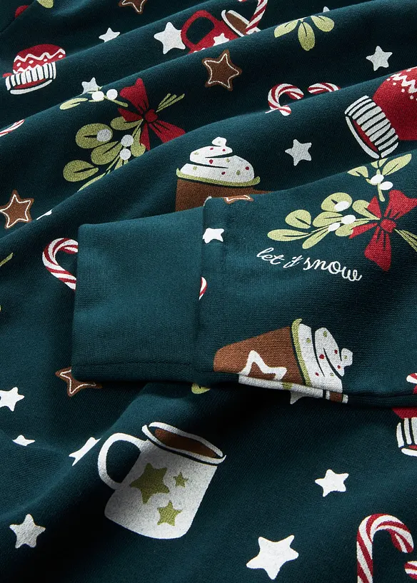 Robe sweat de Noël, bonprix