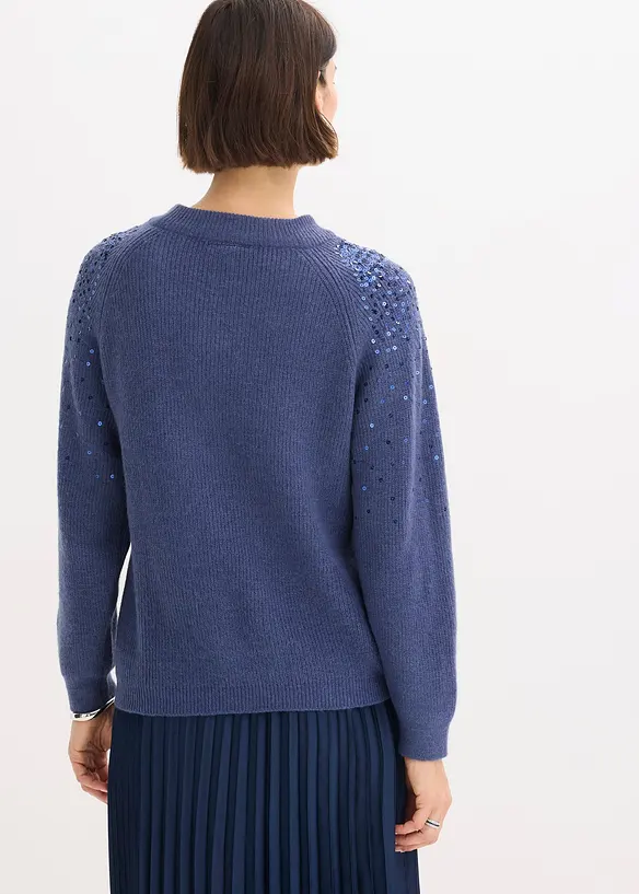 Pull à sequins, bonprix