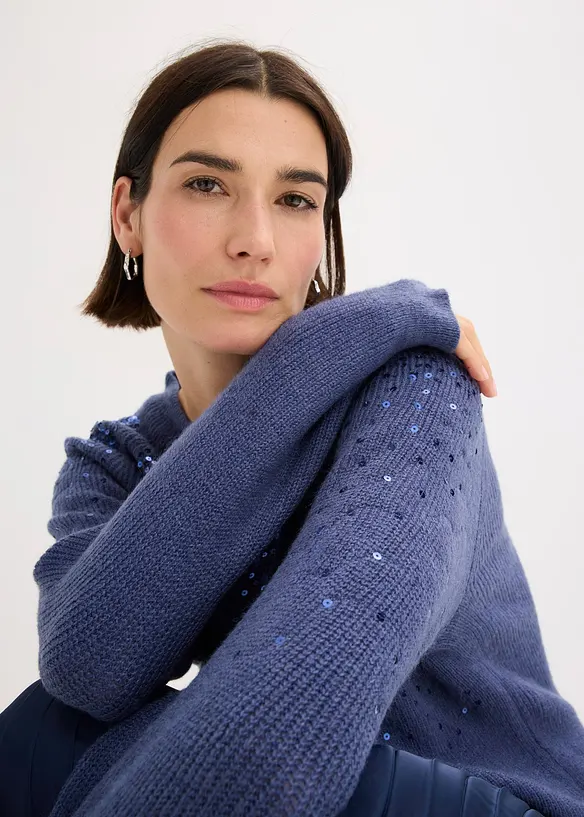 Pull à sequins, bonprix