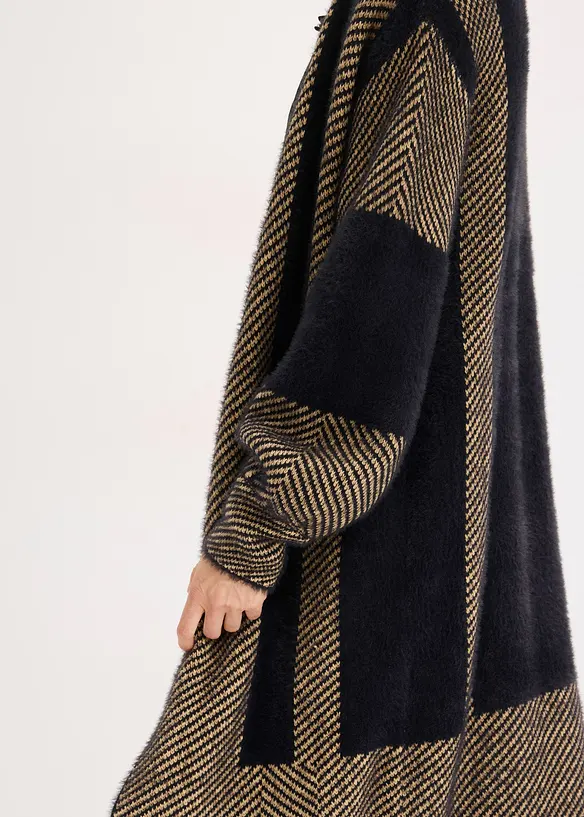 Gilet long en maille, bonprix