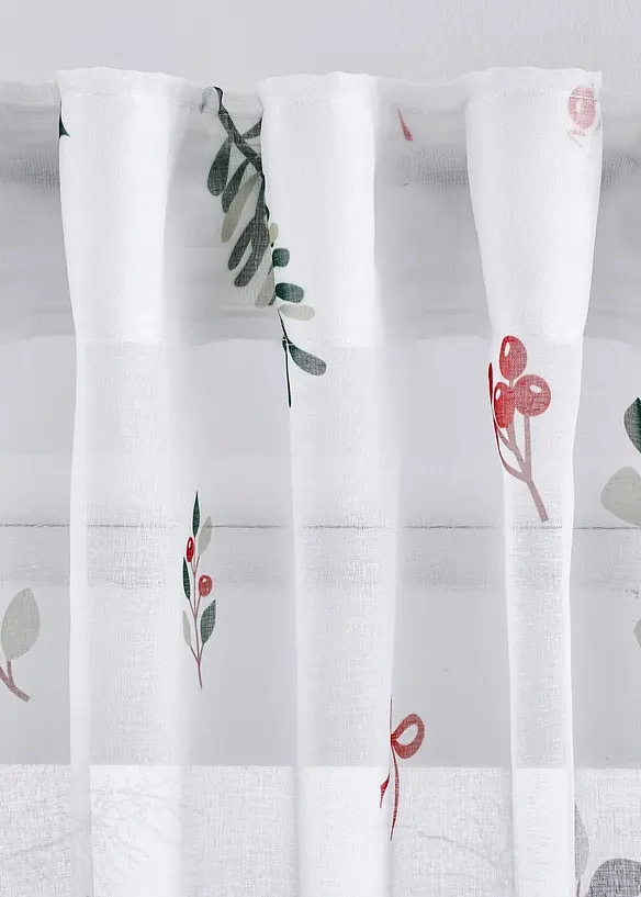 Voilage avec imprimé Noël (1 pce), bonprix