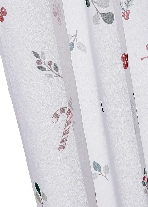 Voilage avec imprimé Noël (1 pce), bonprix