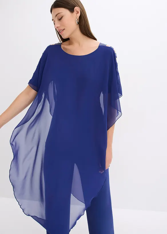 Combinaison à drapé en mousseline légère, bonprix