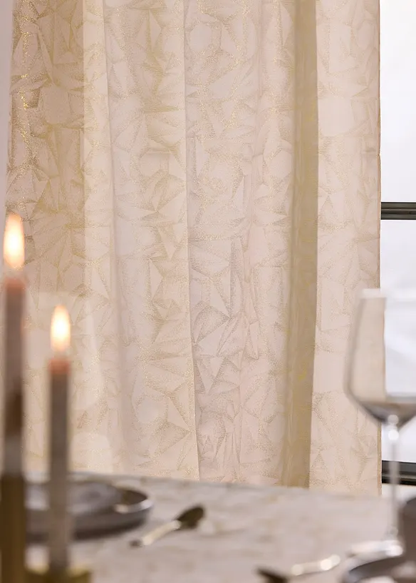 Rideau panneau en tissu brillant, aussi en XXL (1 pce), bonprix