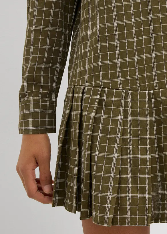 Robe-chemise à carreaux, bonprix