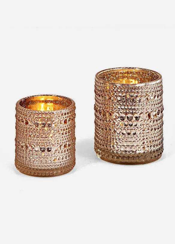 Lot de 2 photophores, bonprix