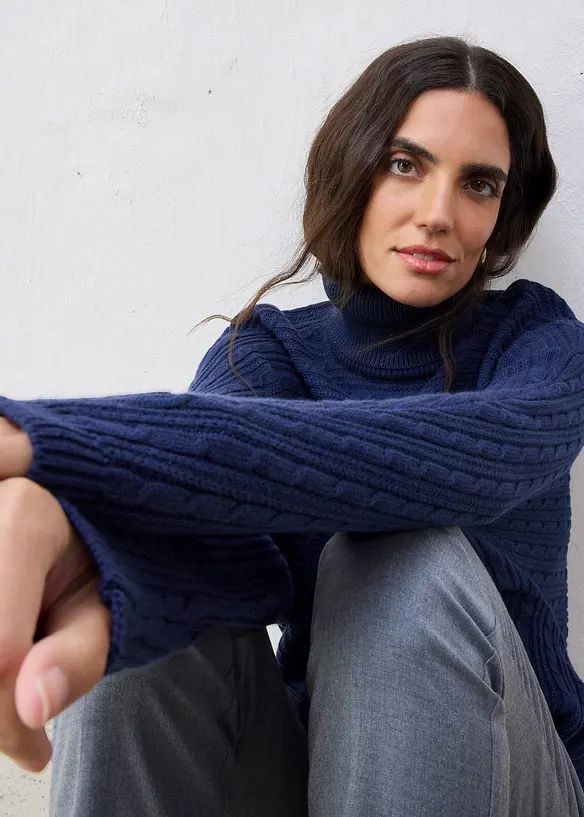 Pull en laine m&eacute;rinos, bonprix