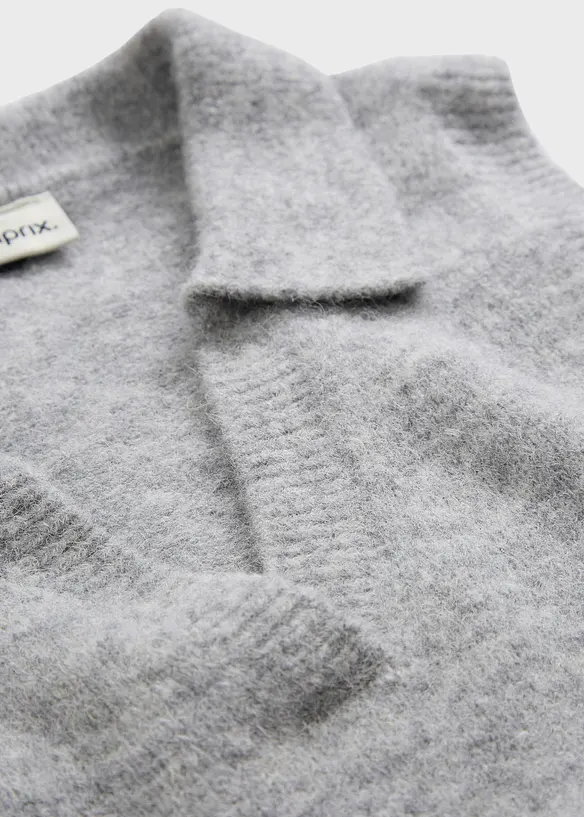 Pull sans manches en laine et alpaga, bonprix