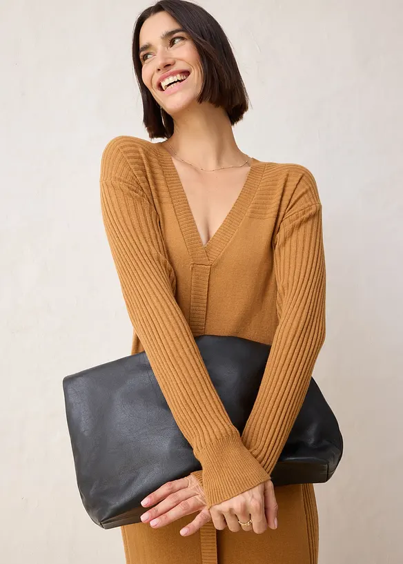 Robe pull en laine mérinos, bonprix