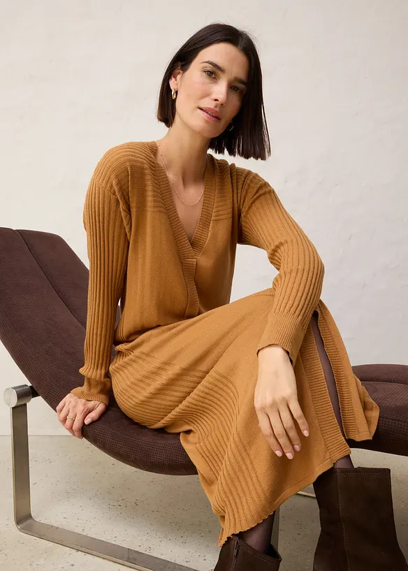 Robe pull en laine mérinos, bonprix