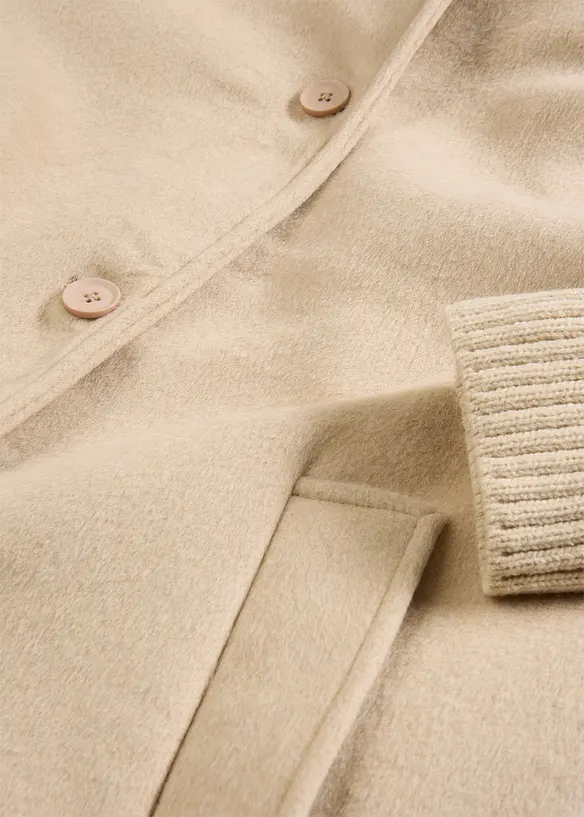 Manteau à empiècement en maille, bonprix