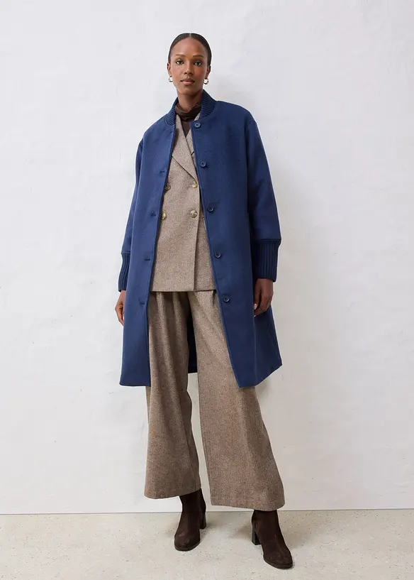 Manteau &agrave; empi&egrave;cement en maille, bonprix