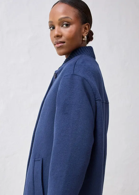 Manteau &agrave; empi&egrave;cement en maille, bonprix