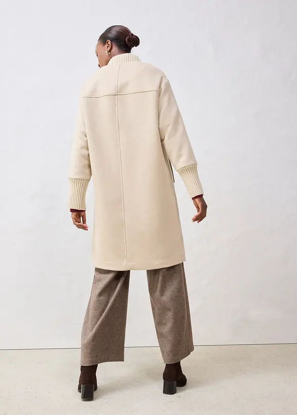 Manteau à empiècement en maille, bonprix