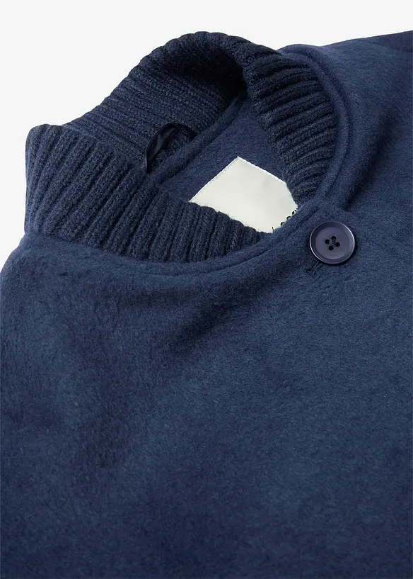 Manteau &agrave; empi&egrave;cement en maille, bonprix