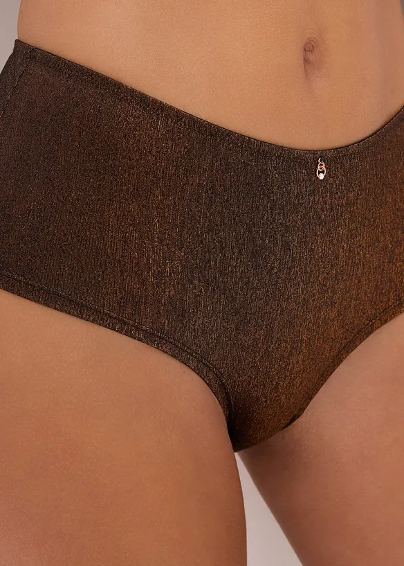 Slip Maxi brésilien en matière brillante, bonprix