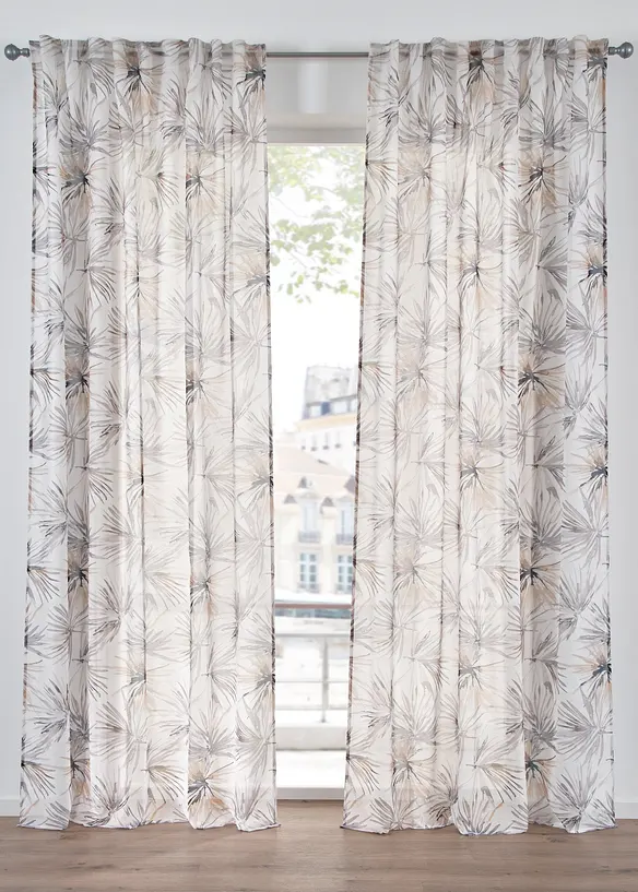 Voilage à imprimé (1 pce), bonprix