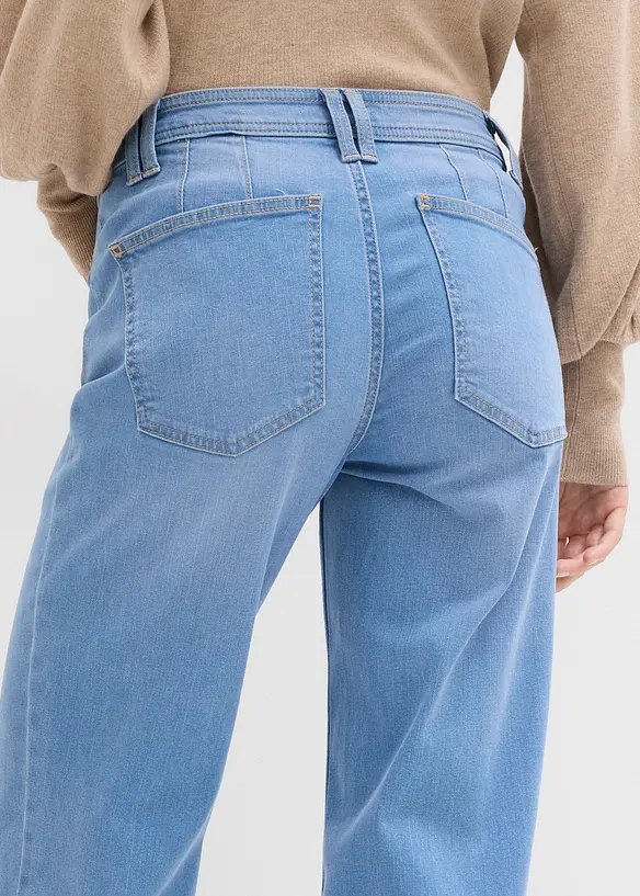 Jean droit taille mi-haute, bonprix