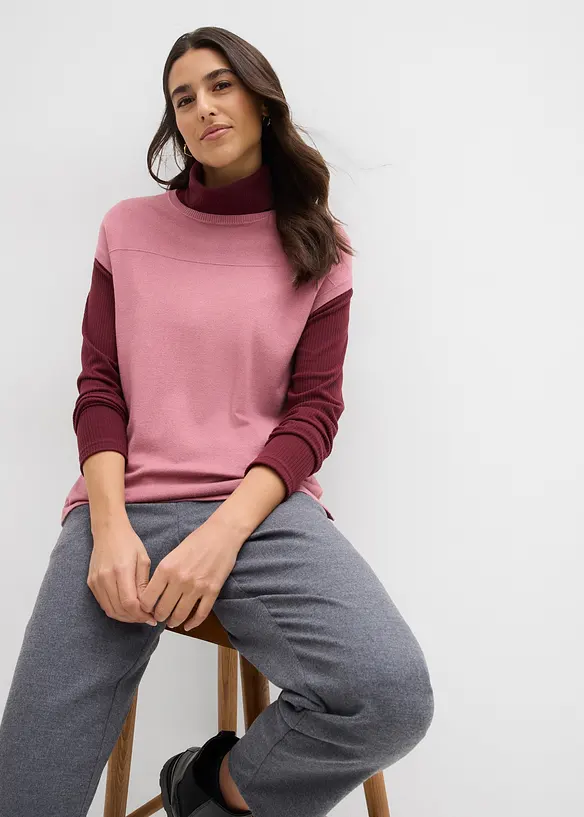 Pull doux sans manches en viscose mélangée, bonprix
