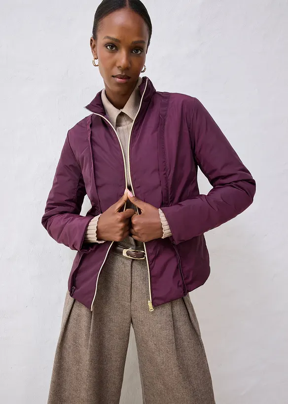 Manteau en laine avec légère doudoune intérieure en duvet (ens. 2 pces), bonprix