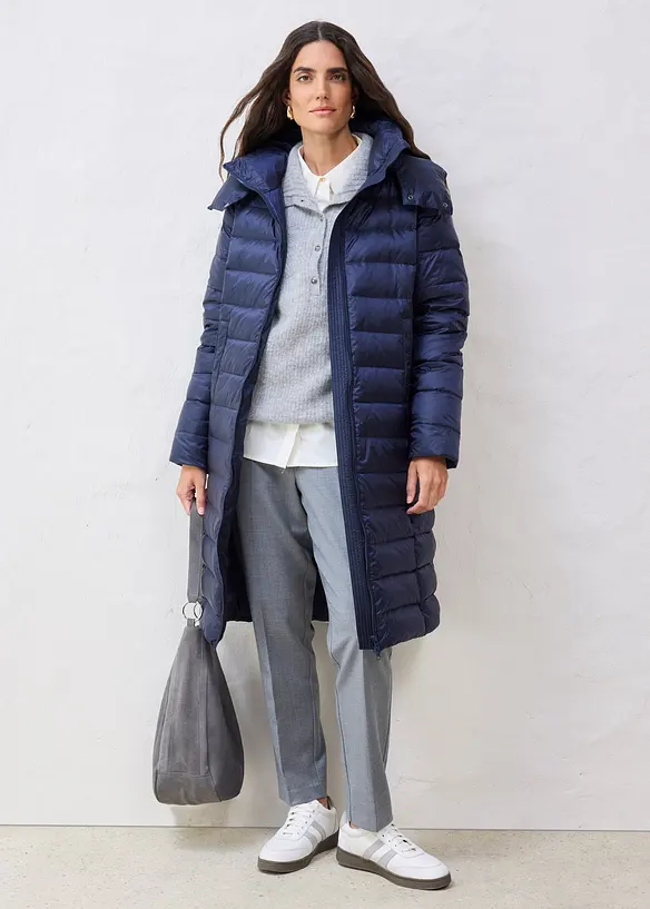 Doudoune longue avec du duvet recyclé, bonprix