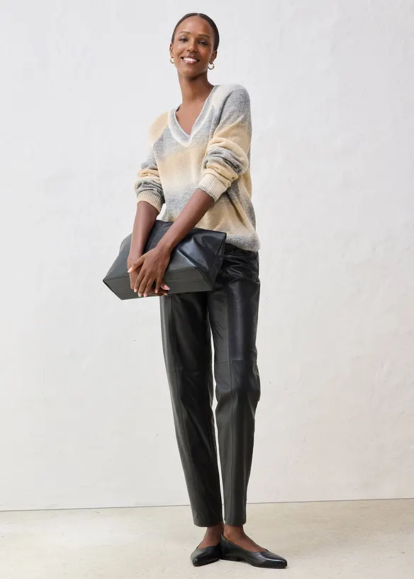 Pull en laine mélangée avec fil lurex, bonprix