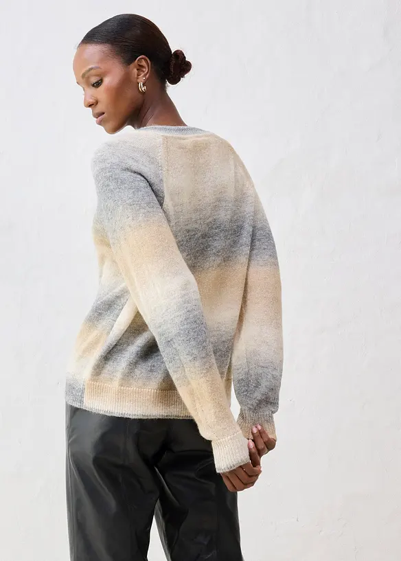 Pull en laine mélangée avec fil lurex, bonprix