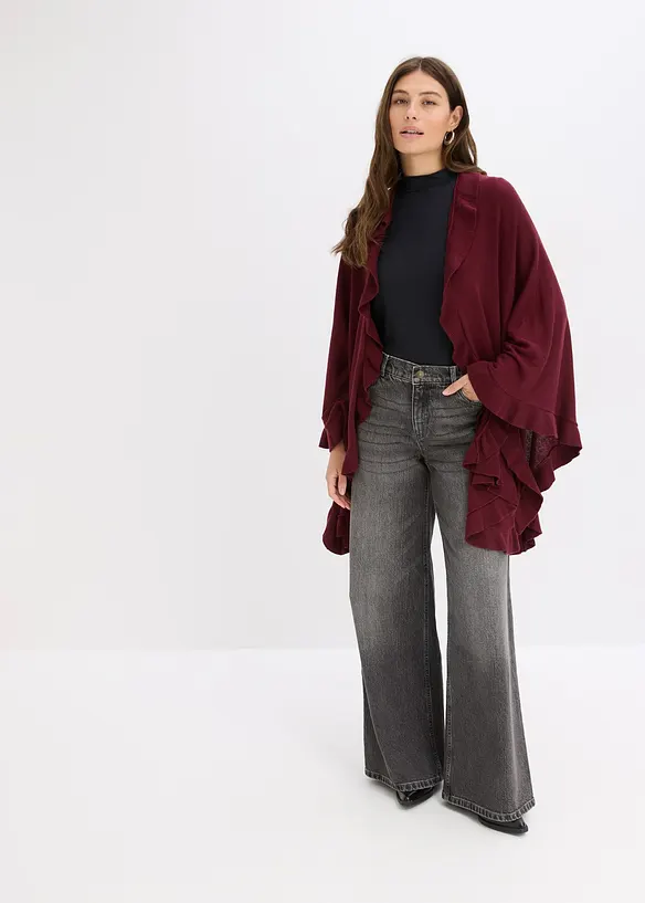 Poncho avec cachemire, bonprix