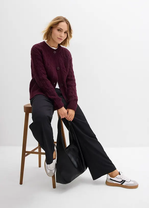 Gilet en grosse maille, bonprix