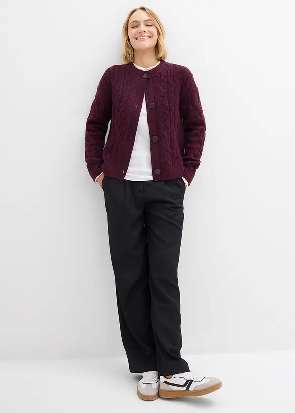 Gilet en grosse maille, bonprix