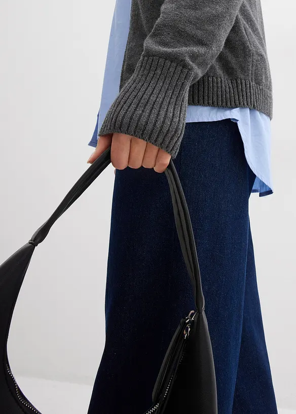 Gilet en maille 100% coton, bonprix