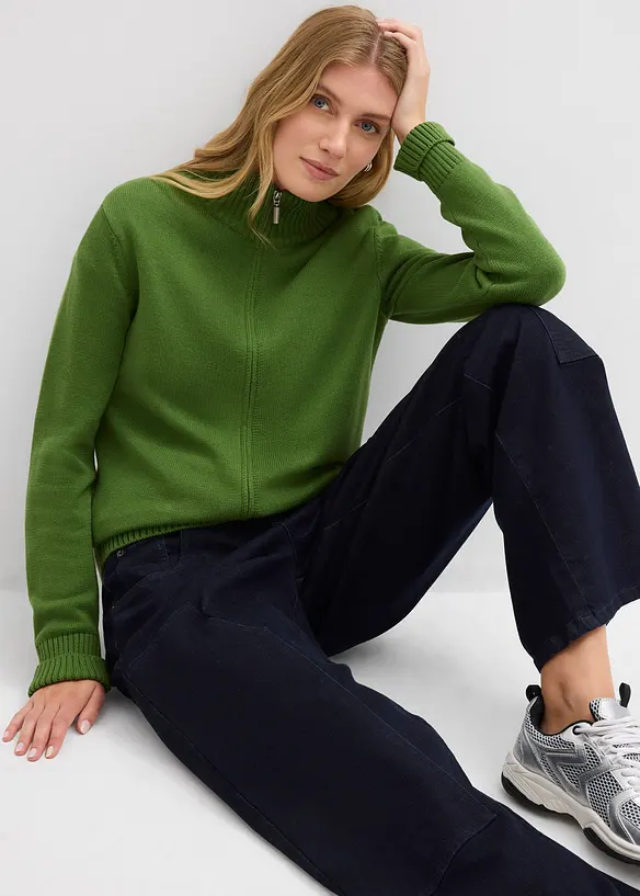 Gilet en maille 100% coton, bonprix