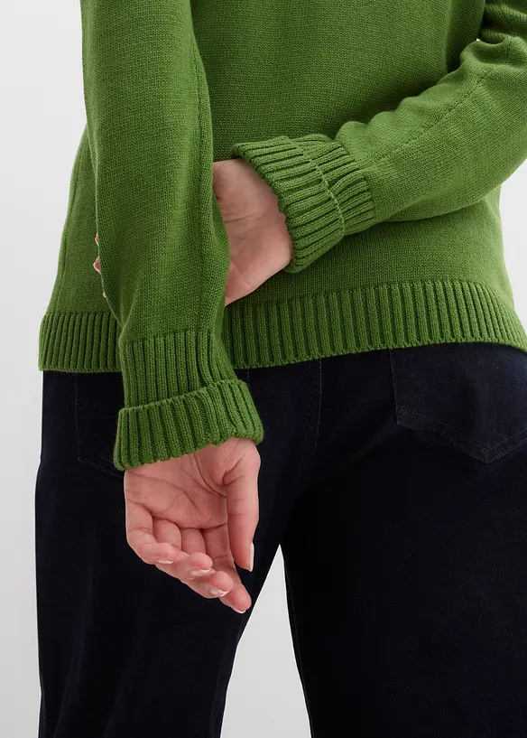 Gilet en maille 100% coton, bonprix