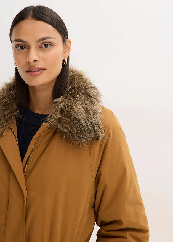 Trench-coat rembourré à col amovible, bonprix