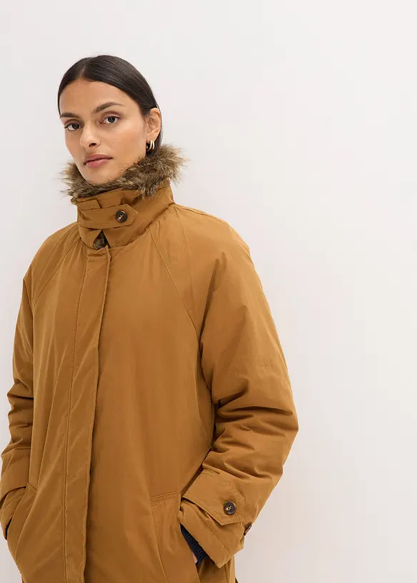 Trench-coat rembourré à col amovible, bonprix