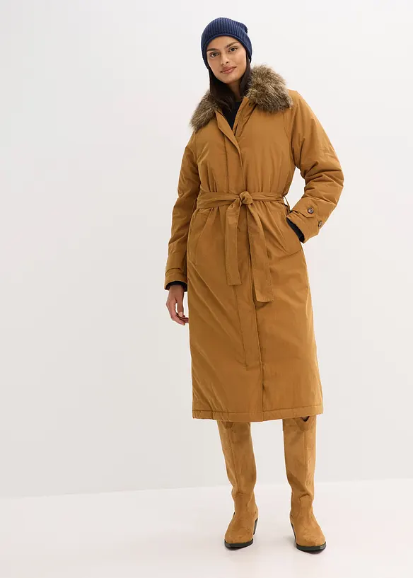Trench-coat rembourré à col amovible, bonprix