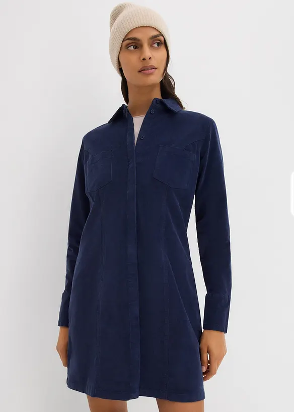 Robe près du corps en velours côtelé, bonprix