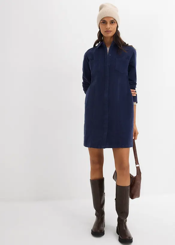 Robe près du corps en velours côtelé, bonprix