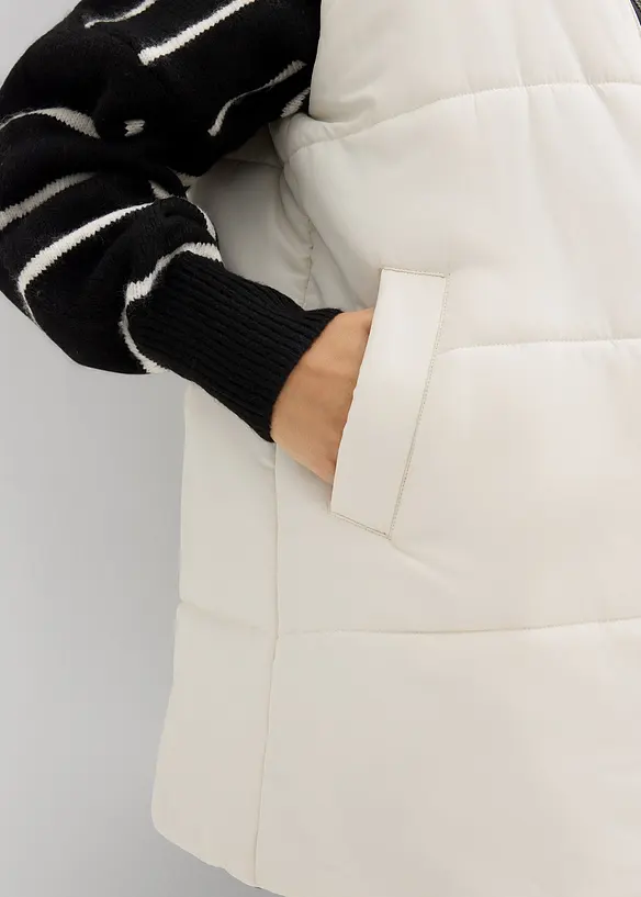 Gilet sans manches 4en1 doublé pour la grossesse, réversible, avec empiècement de portage, bonprix