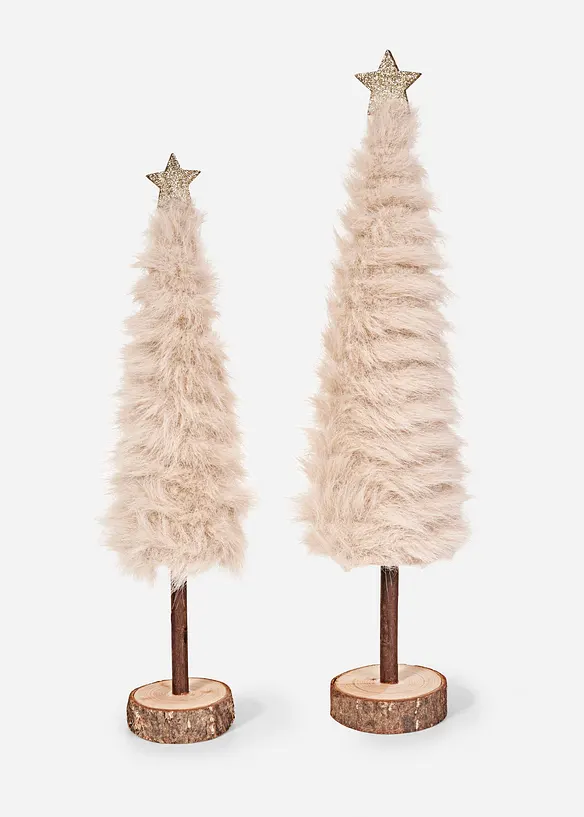 Lot de 2 sapins déco, bonprix